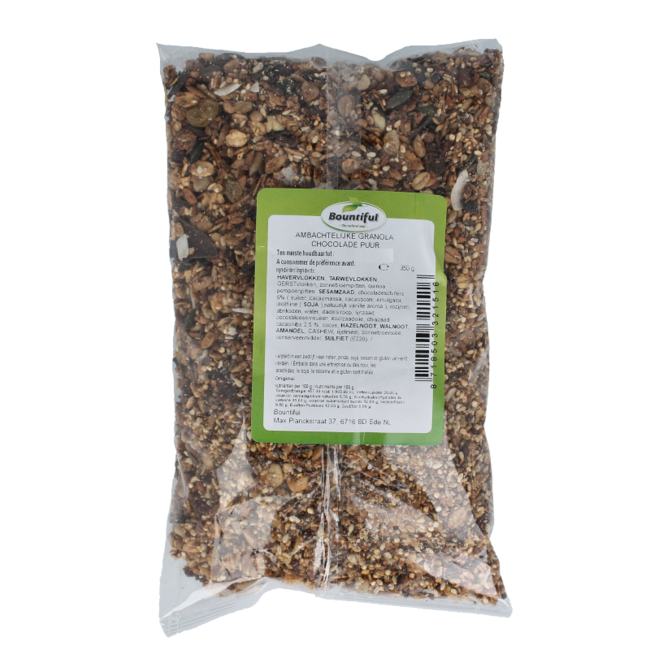 Artisanal dark chocolate granola 350 Gram