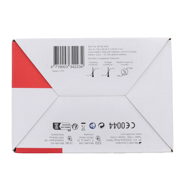 MIC BPB3 AFIB Misuratore di pressione 1 Pezzo