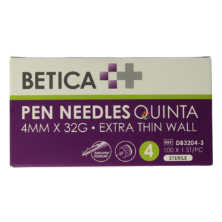 Betica Quinta Pen-Nadeln steril 4 mm x 32G 100 Stück