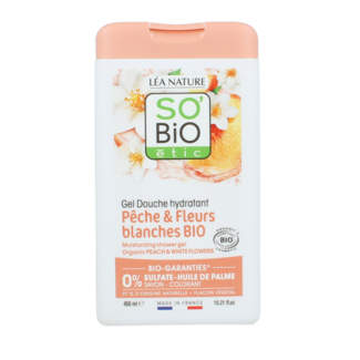 So Bio Etic Organic peach and white flowers shower gel 450ml