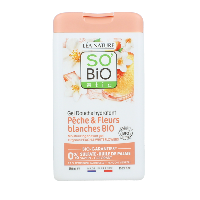 So Bio Etic Bagnodoccia pesca e fiori bianchi bio 450 Millilitri