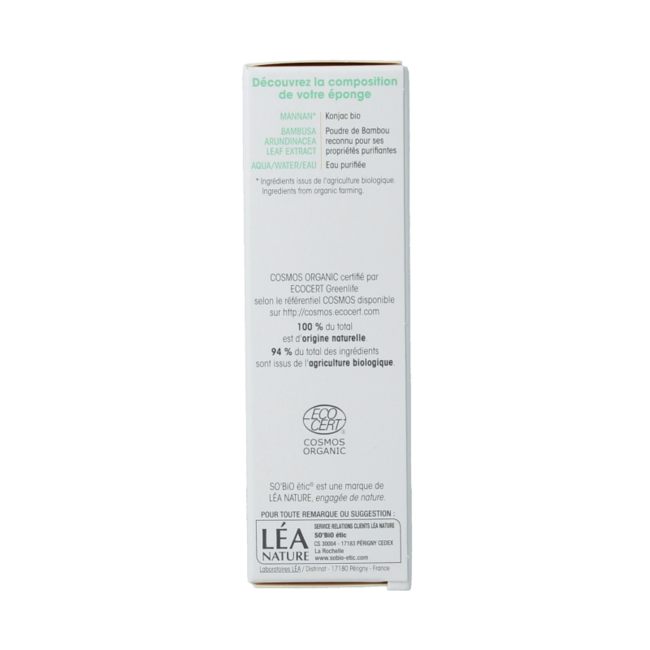 Éponge Konjac au bambou 1 pièce