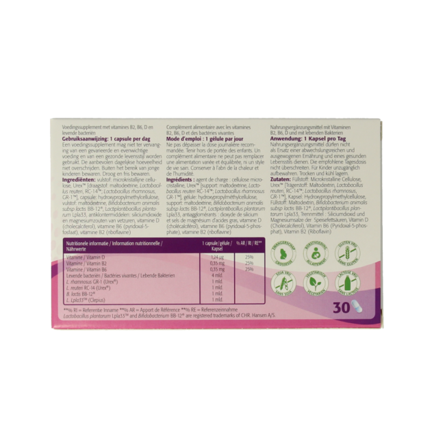 Bactiol femmes NFD 30 Capsules