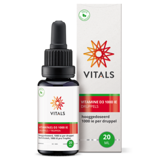 Vitals Vitamin D3 drops 1000IU 20 Millilitres