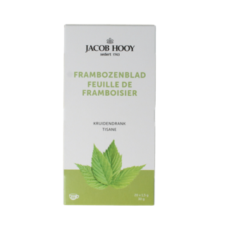 Jacob Hooy Bebida de hierbas de hoja de frambuesa 20 bolsitas