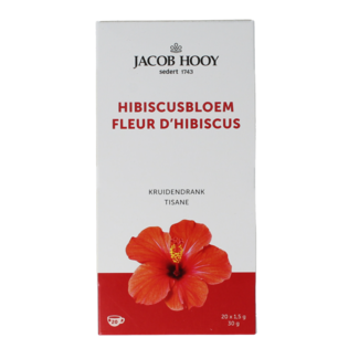 Jacob Hooy Herbatka ziołowa z hibiskusa, 20 torebek