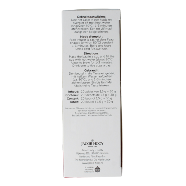 Tisane à l'hibiscus 20 sachets