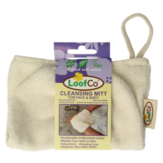 Loofco Gant de toilette en coton bio non blanchi 1 pièce