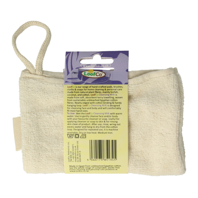 Myjka bawełniana organiczna LoofCo, niebielona, 1 szt.