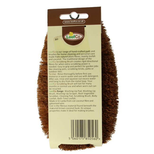 Scrubbing brush coconut organic 1 piece