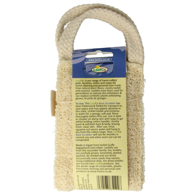 Rug scrubber loofah bio 1 Stuks