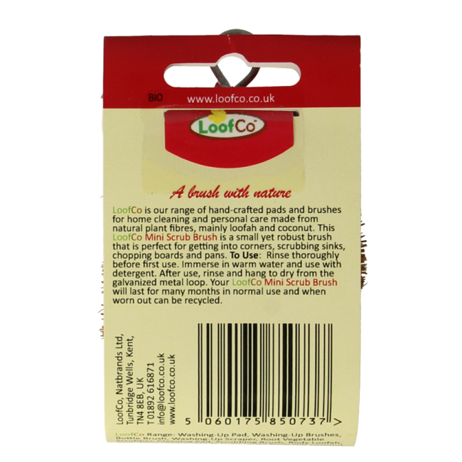 Mini Organic Coconut Washing-Up Brush - 1 Piece