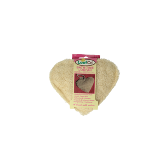 Loofco Douche en bad spons hartje bio 1 Stuks