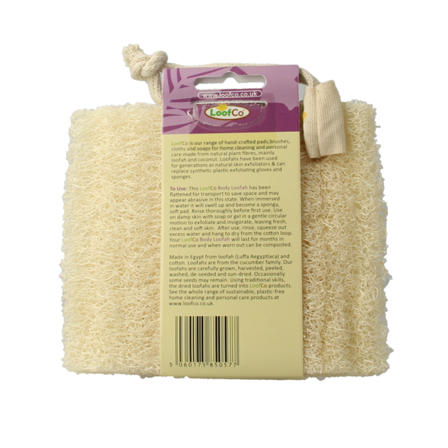 Esponja de lufa bio para ducha y baño 1 unidad