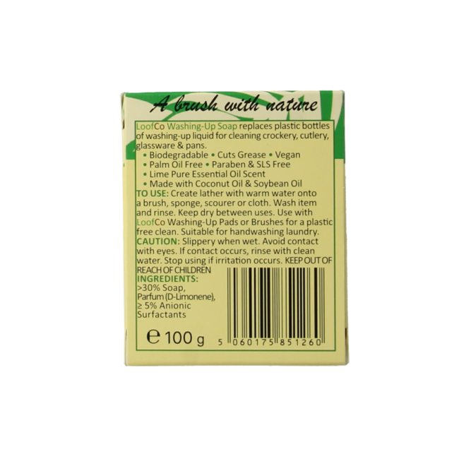 Savon vaisselle bio au citron vert sans huile de palme, 1 pièce