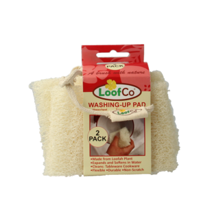 Loofco Esponja de lufa para platos bio - 2 unidades