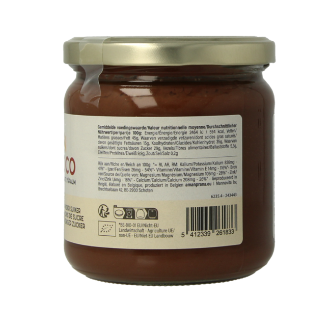 I love Belgian organic chocolate spread 400 Gram