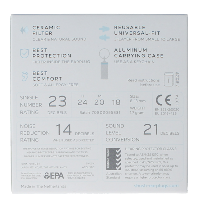 Tapones para música 1 par