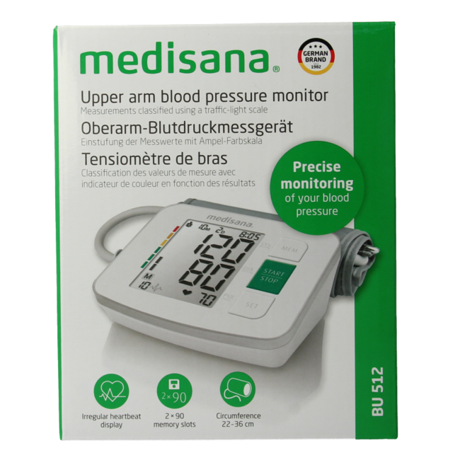 Upper Arm Blood Pressure Monitor BU512 1 Piece