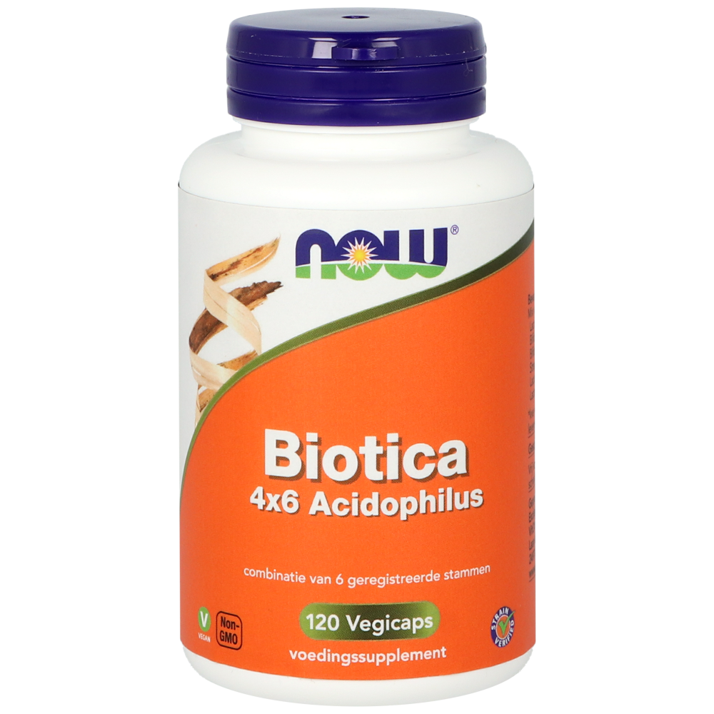 NOW Biotica 4 x 6 Acidophilus: Probiotici per Benessere Intestinale