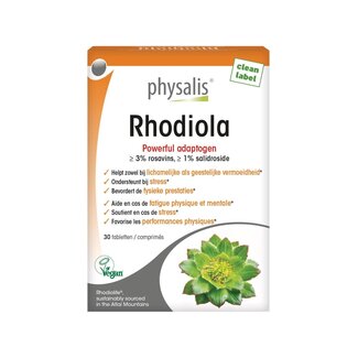 Physalis Rhodiola Organic 30 Tablets