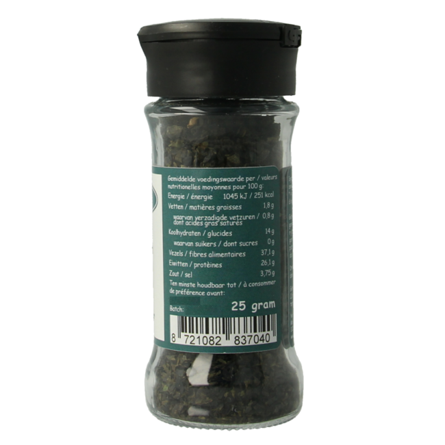 Lechuga de mar molida en frasco espolvoreador bio 25 gramos