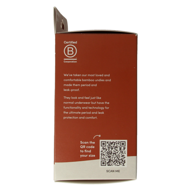 Menstruatieondergoed tailleslip zwart licht/norm M 1 Stuks