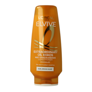 Elvive Après-shampoing extra oil huile de coco fine 250 millilitres