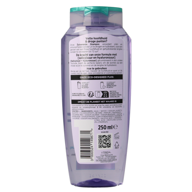 Shampoo hyaluron pure 250 Milliliter