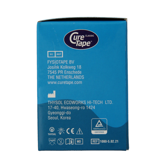 Kinesio-Tape, blau, 1 cm x 5 m, 5 Stück