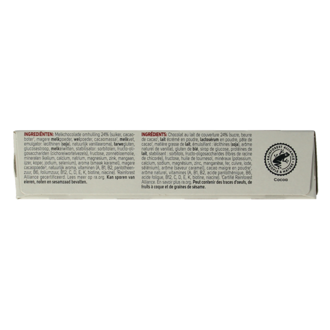 Barrita sustitutiva Intensive sabor caramelo 186 g