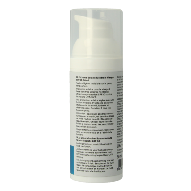Schermo minerale solare viso SPF30 50 Millilitri