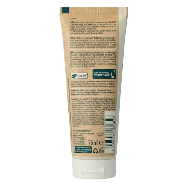 Soft skin body milk mini 75ml