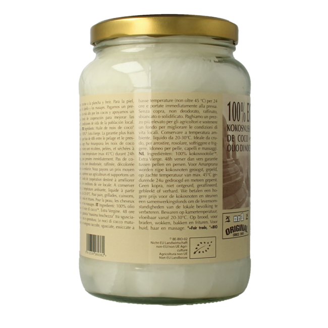 Bio-Kokosnussöl 1600 Milliliter