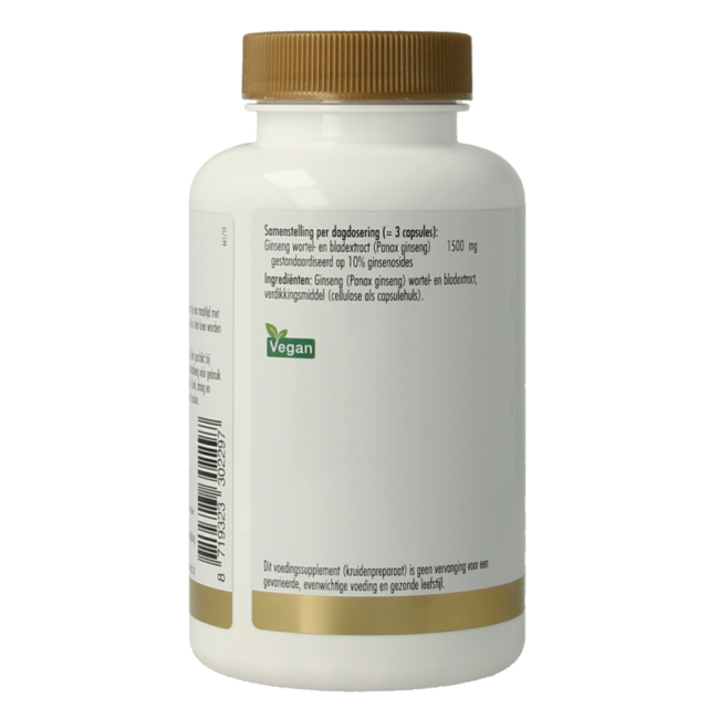 Koreanischer Ginseng 500 mg 60 Vegetarische Kapseln