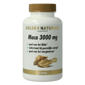 Golden Naturals Maca 3000 mg 90 cápsulas vegetales