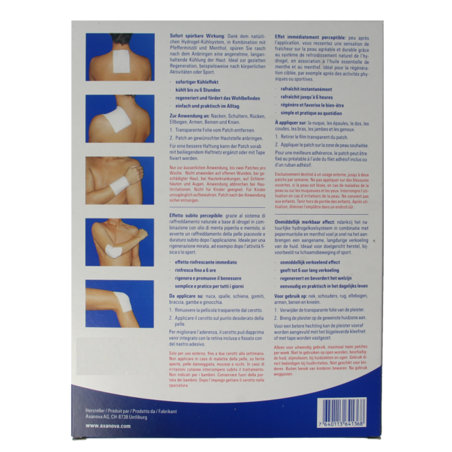 Plaster chłodzący Axanova Cool Patch 5 sztuk