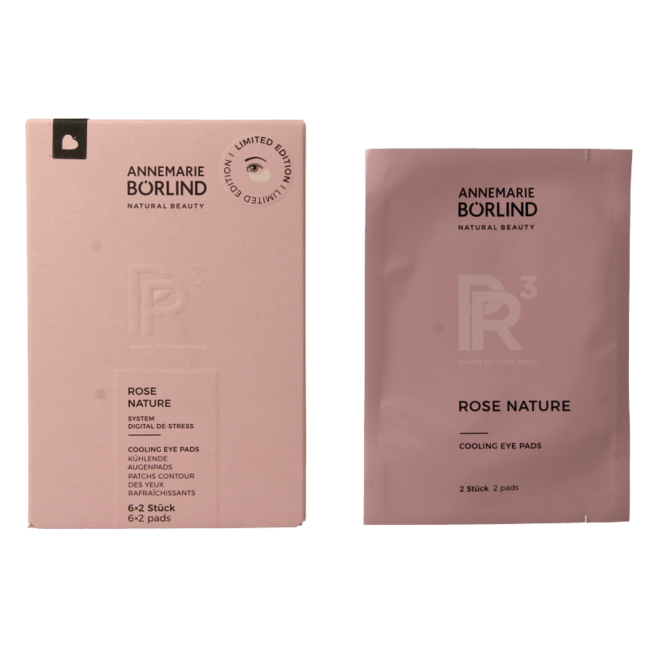 Rose nature eye pads 6 x 2 stuks 12 Stuks