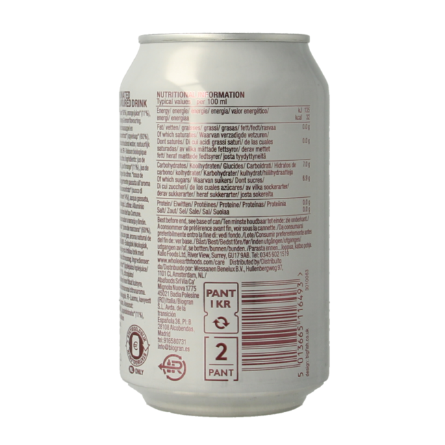 Naranja y limón con gas bio 330 ml