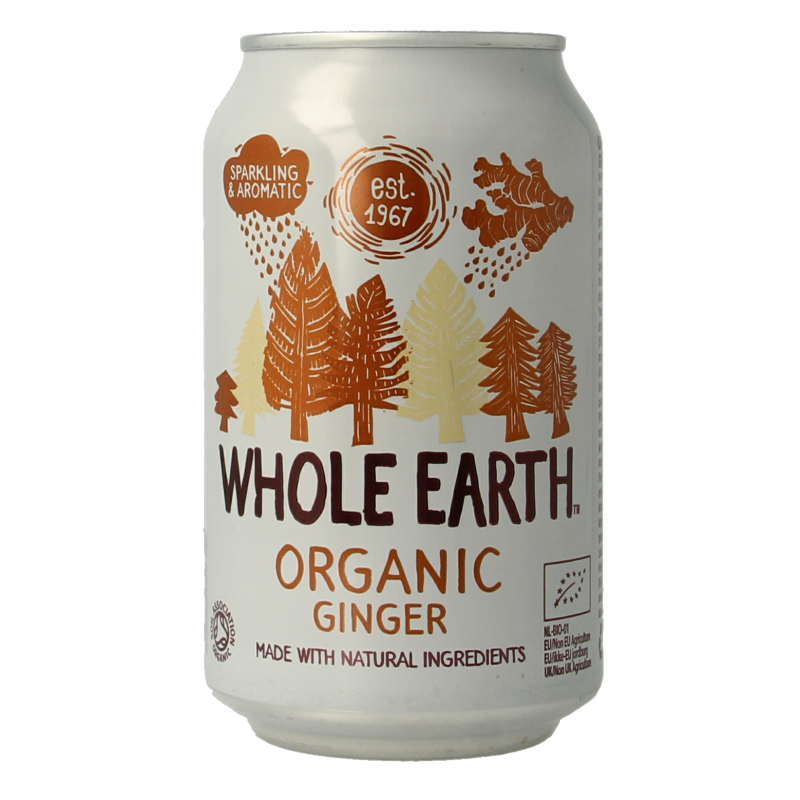 Whole Earth Ginger frizzante biologico 330 Millilitri