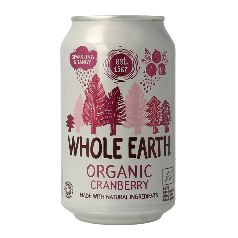 Whole Earth Cranberry Frizzante Bio 330 Millilitri