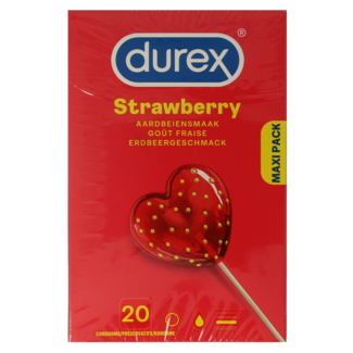 Durex Condooms sexy strawberry 20 Stuks