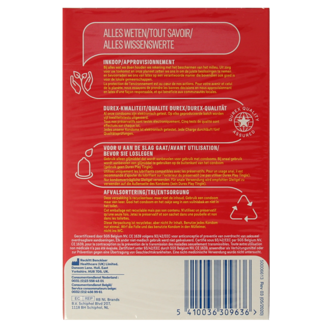 Preservativos sabor fresa 20 unidades