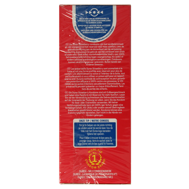 Sexy strawberry condoms 20 pack