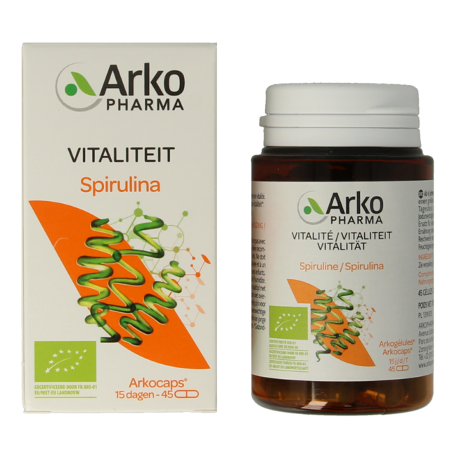 Organic Spirulina 45 Capsules