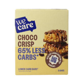 WeCare Barritas bajas en kcal/carbohidratos choco crisp 150 gramos