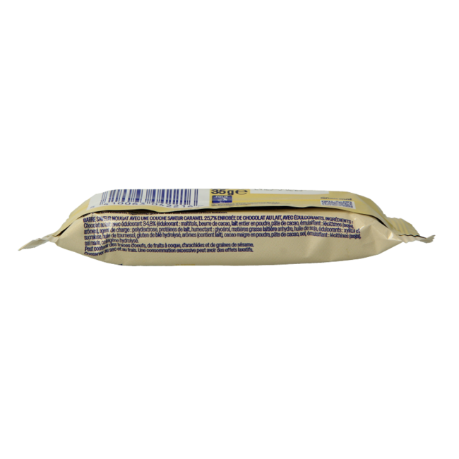 Barre chocolat caramel nougat 35 g