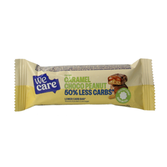WeCare Lower carb caramel choco peanut bar 35g
