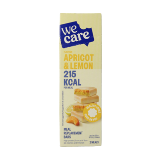 WeCare Barritas sustitutivas de comida albaricoque y limón 116 g