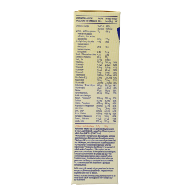 Chewy caramel meal replacement bars 120g